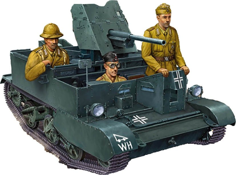 Riich Model 3.7cm Pak 36 auf Selhstfahrlafette Bren 731(e) (프라모델) 이미지 3