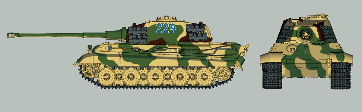 Trumpeter German Sd.Kfz. 182 King Tiger (Henschel Turret) (Plastic model) Bild 3