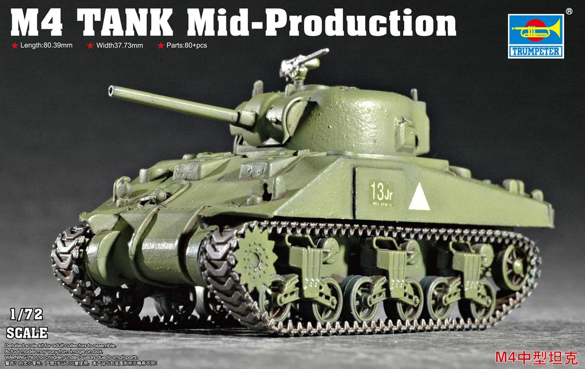 Trumpeter M4 Tank Mid-Production (Plastic model) image 2