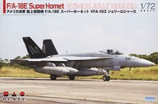 Platz US Navy Carrier Fighter F/A-18E Super Hornet VFA-103 Jolly Rogers w/Masking Sheet (Plastic model)
