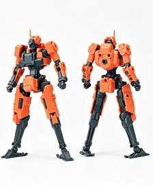 SHEIK MAINLAND 3 min project Series FENRIR 1/18 Scale Plastic Model Kit (Orange) image 1