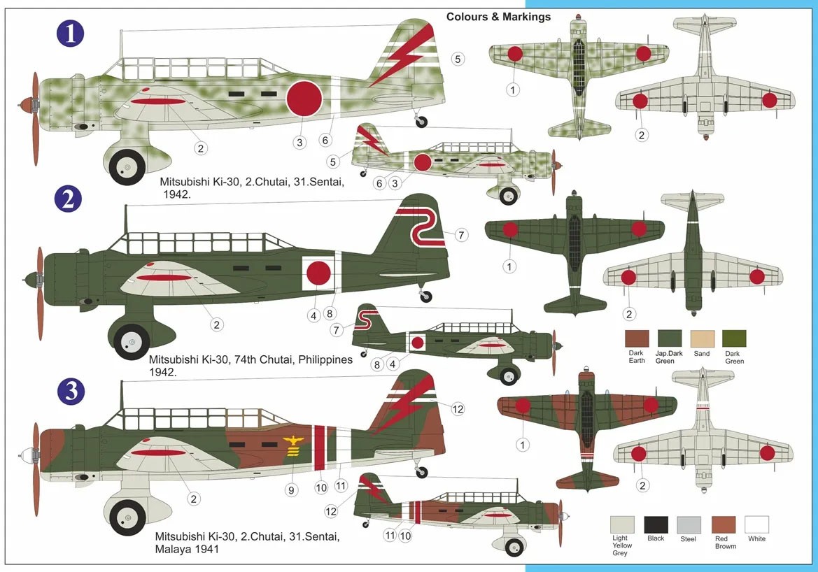 AZ Model Mitsubishi Ki-30 `Ann` In Asian sky Premium Edition (Plastic model) image 4