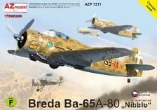 AZ Model Breda Ba-65A-80 `Nibbio` In Italian service Premium Edition (Plastic model) image 1