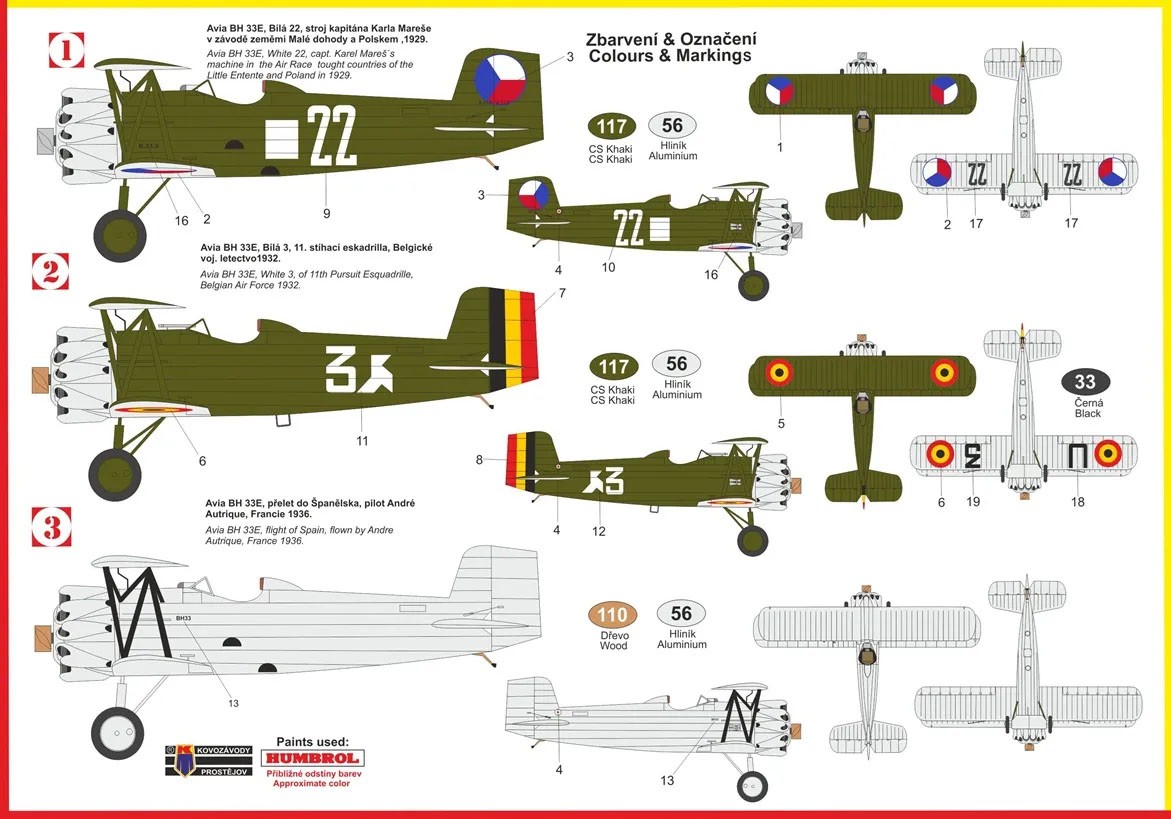 KP Models アビア BH-33E "オーバー・ヨーロッパ" (プラモデル) 画像 4
