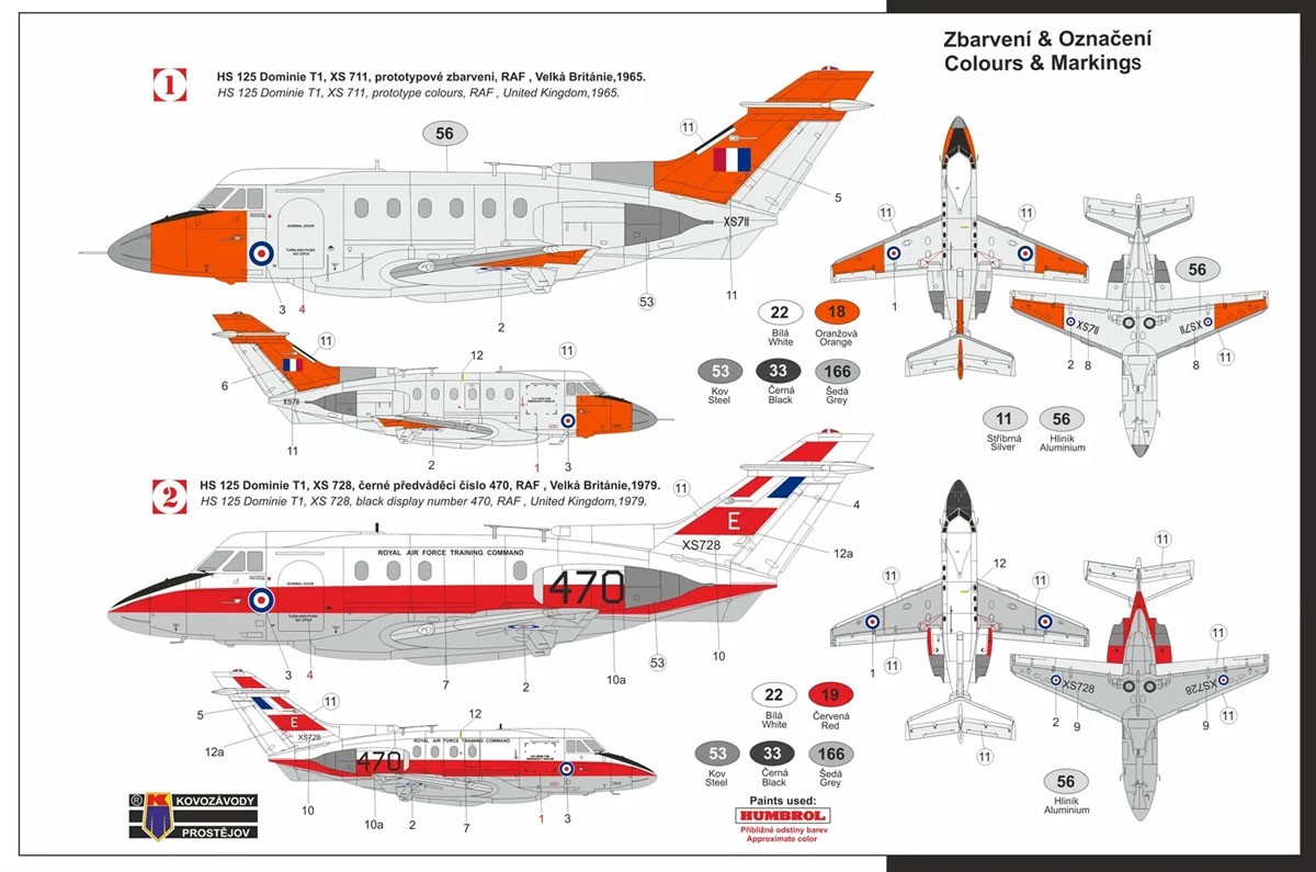 KP Models HS.125 Dominie T1 `Are Coming`Hi-Tech kit (Plastic model) gambar 4