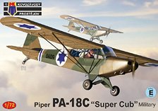 KP Models PA-18C Super Cub Military (Plastic Model)