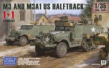 Takom M3 and M3A1 US Halftrack 1+1 Combo Kit (Plastic model)
