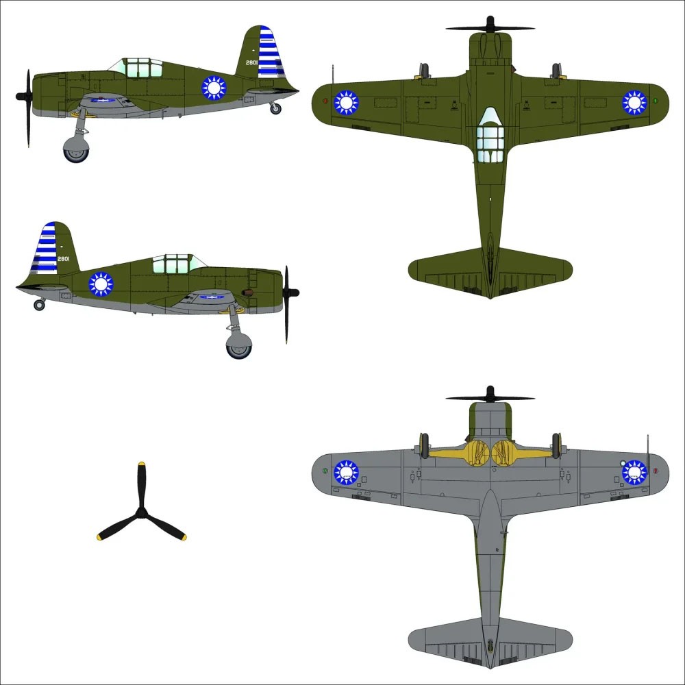 Dora Wings Vultee P-66 Vanguard (塑膠模型) 圖片 8