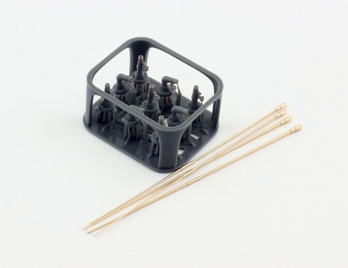 Orange Hobby Moderne US-Militärfahrzeuge Antenne & Federmontage (4er-Set) (Plastikmodell) Bild 2