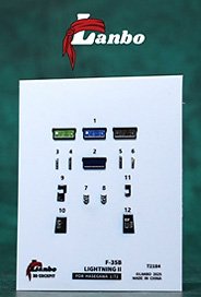 Lanbo Models F-35B Lightining II 3D cockpit (for Hasegawa) (Decal)