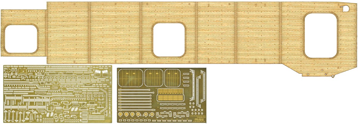 Fujimi IJN Aircraft Carrier Soryu Full Hull Model w/Photo-Etched Parts/Wooden Deck Sticker) (Plastic model) Bild 3