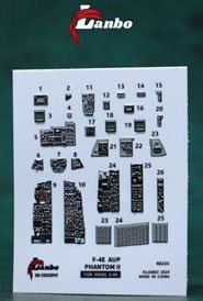 Lanbo Models F-4E AUP Phantom II 內裝3D貼紙 (適用於Meng Model) (貼紙) 圖片 2
