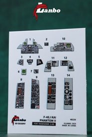 Lanbo Models สติกเกอร์เดคัล 3D ภายในห้องนักบิน F/A-18A (สำหรับ Hobby Boss) (เดคัล) รูปภาพ 2