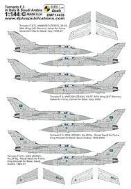 Mark I Models Tornado F.3 in Italian &amp; Saudi Arabian AF (Decal) รูปภาพ 1
