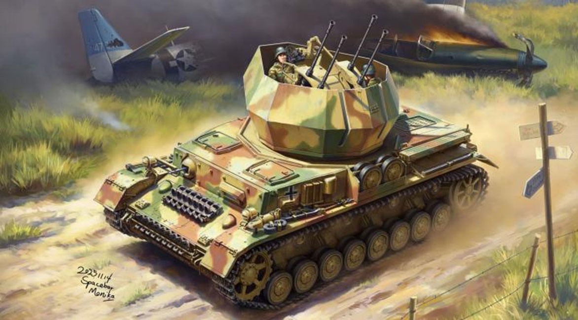 Fly Hawk `Whirlwind` self-propelled anti-aircraft gun (Plastic model) 圖片 2