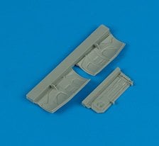 Quickboost F-16 Fighting Falcon undercarriage covers (for Hasegawa) (Plastic model) image 1