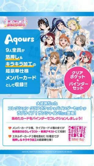 Bushiroad 러브 라이브! 시리즈 공식 카드 게임 컬렉션 클리어 포켓 & 바인더 세트 러브 라이브! 선샤인!! 이미지 2