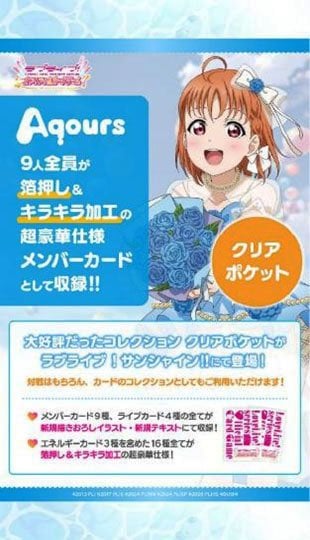 Bushiroad Love Live! Series Official Card Game Collection Clear Pocket Love Live! Sunshine!! 画像 2