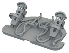 Eduard Me 262A rudder pedals (for Arma Hobby) (Plastic model) Bild 1