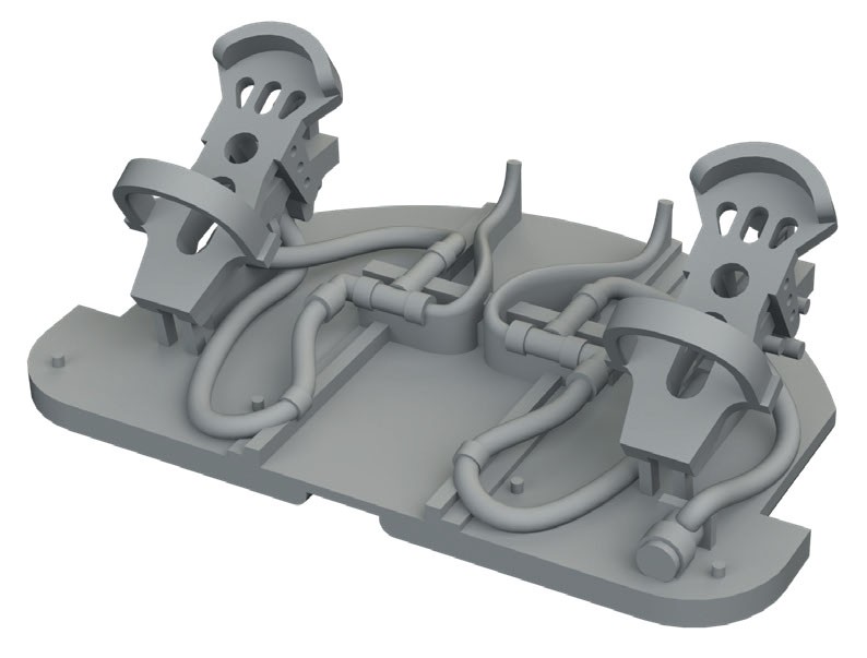 Eduard Me 262A rudder pedals (for Arma Hobby) (Plastic model) Bild 2