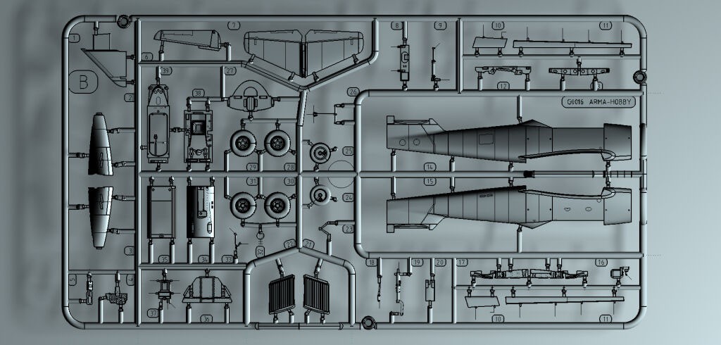 Arma Hobby メッサーシュミット Me262A-1a w/WGr.21ロケット リミテッドエディション (プラモデル) 画像 7