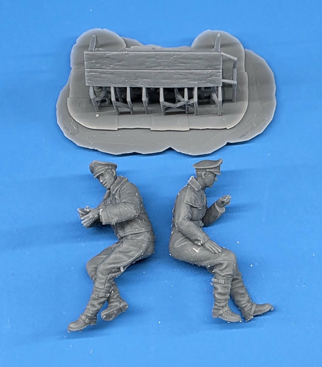 White Stork Miniatures German pilots on the bench (ชุด 2 ชิ้น) (プラモデル) รูปภาพ 6