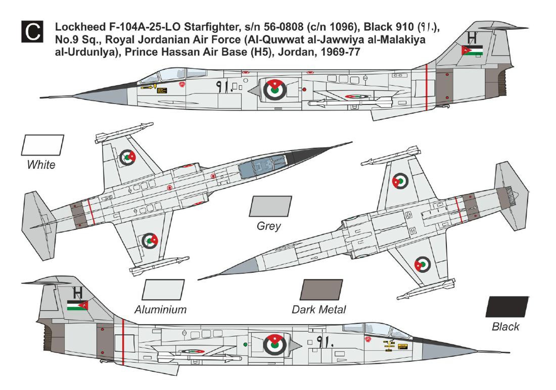 Mark I Models F-104A `Early Zippers` Conversion set (for Mark I) (Plastic model) Bild 5