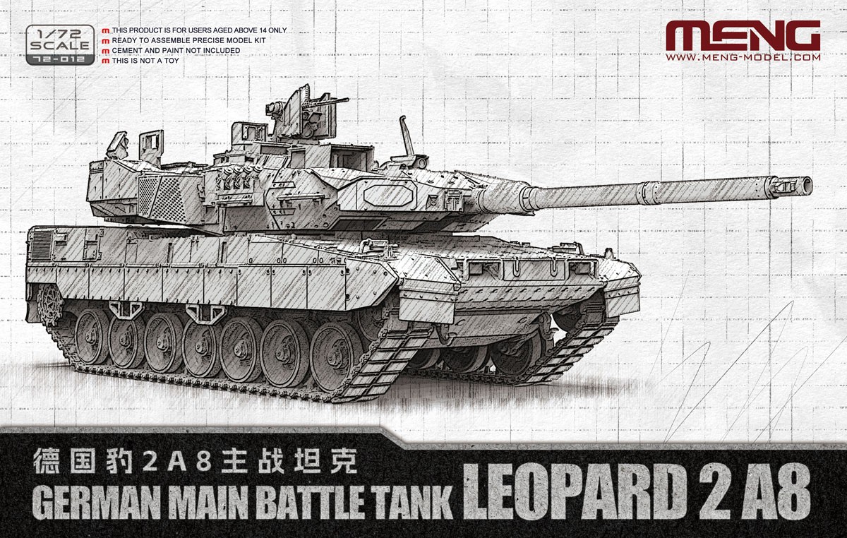 Meng Model 독일 주력전차 레오파르트 2 A8 (프라모델) 이미지 2