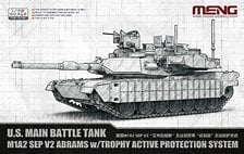 Meng Model 미군 주력전차 M1A2 SEP V2 에이브람스 w/트로피 능동방호시스템 (프라모델) 이미지 1
