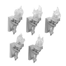 Green Stuff World Wall Torches for 3mm LEDs (Plastic model) Bild 1