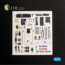 Reskit CH-54A Tarhe - interior 3D decals (for ICM) (Plastic model) image 1