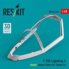 Reskit F-35B Lightning II closed canopy frame (for Tamiya kit) (Plastic model)