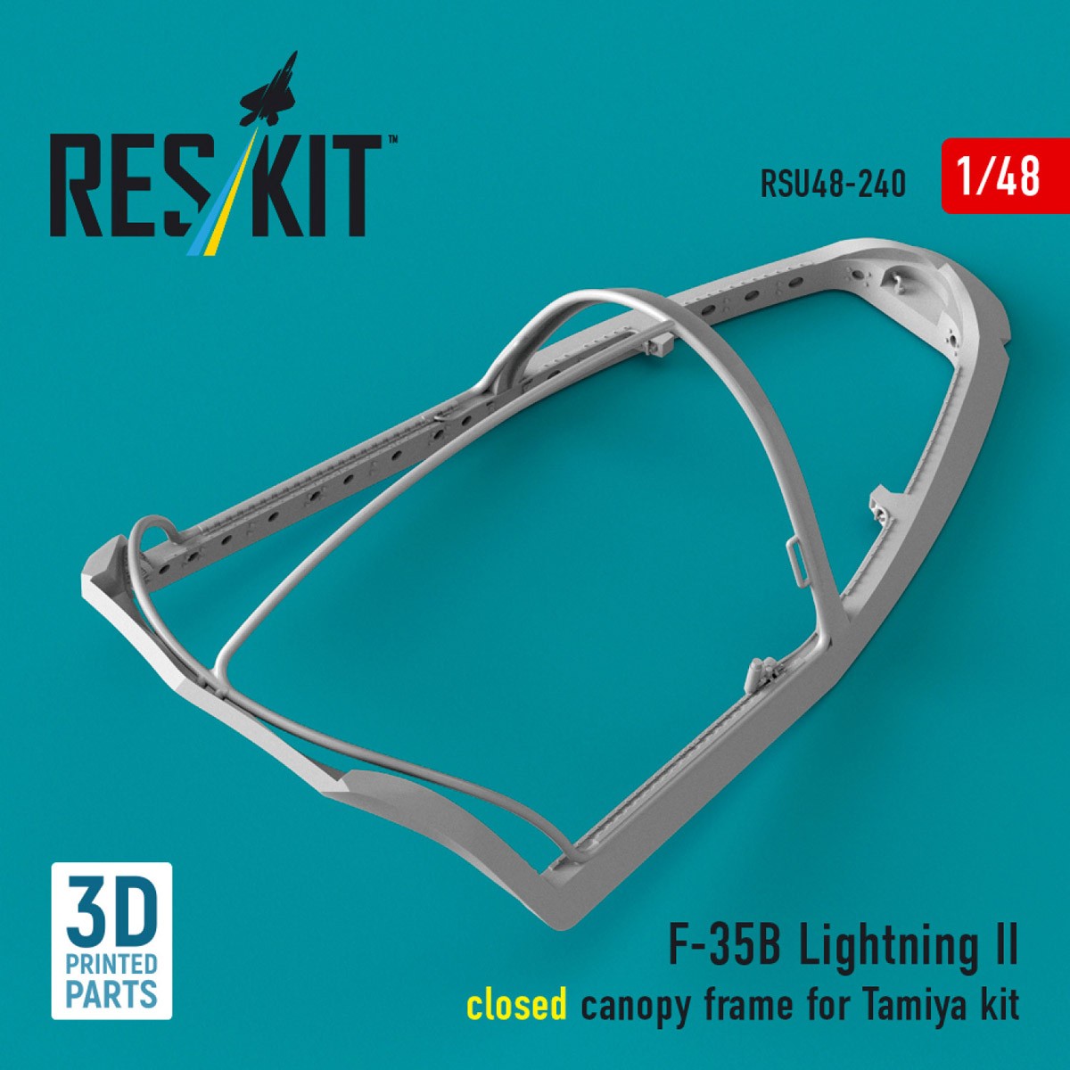 Reskit F-35B Lightning II closed canopy frame (for Tamiya kit) (Plastic model) image 3