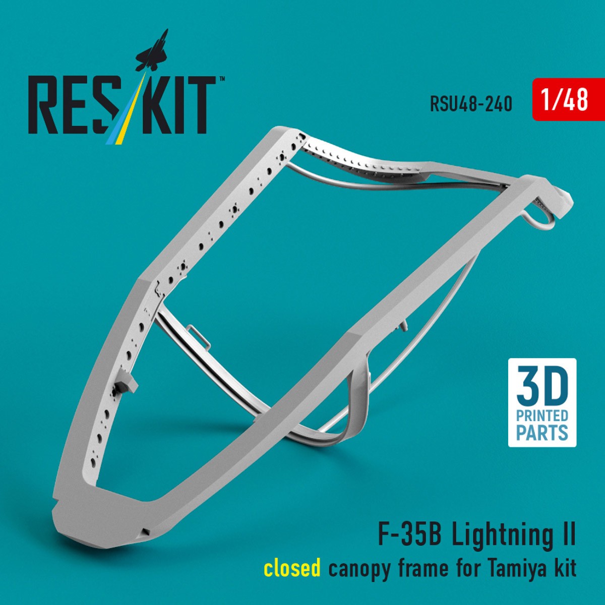 Reskit F-35B Lightning II closed canopy frame (for Tamiya kit) (Plastic model) image 4