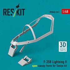 Reskit F-35B Lightning II open canopy frame (for Tamiya kit) (Plastic model) Bild 1