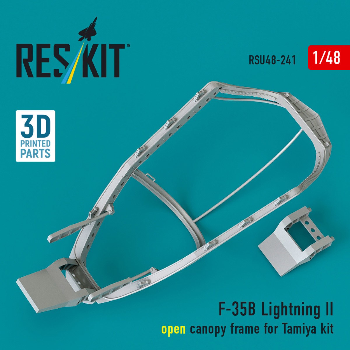 Reskit F-35B Lightning II open canopy frame (for Tamiya kit) (Plastic model) Bild 3