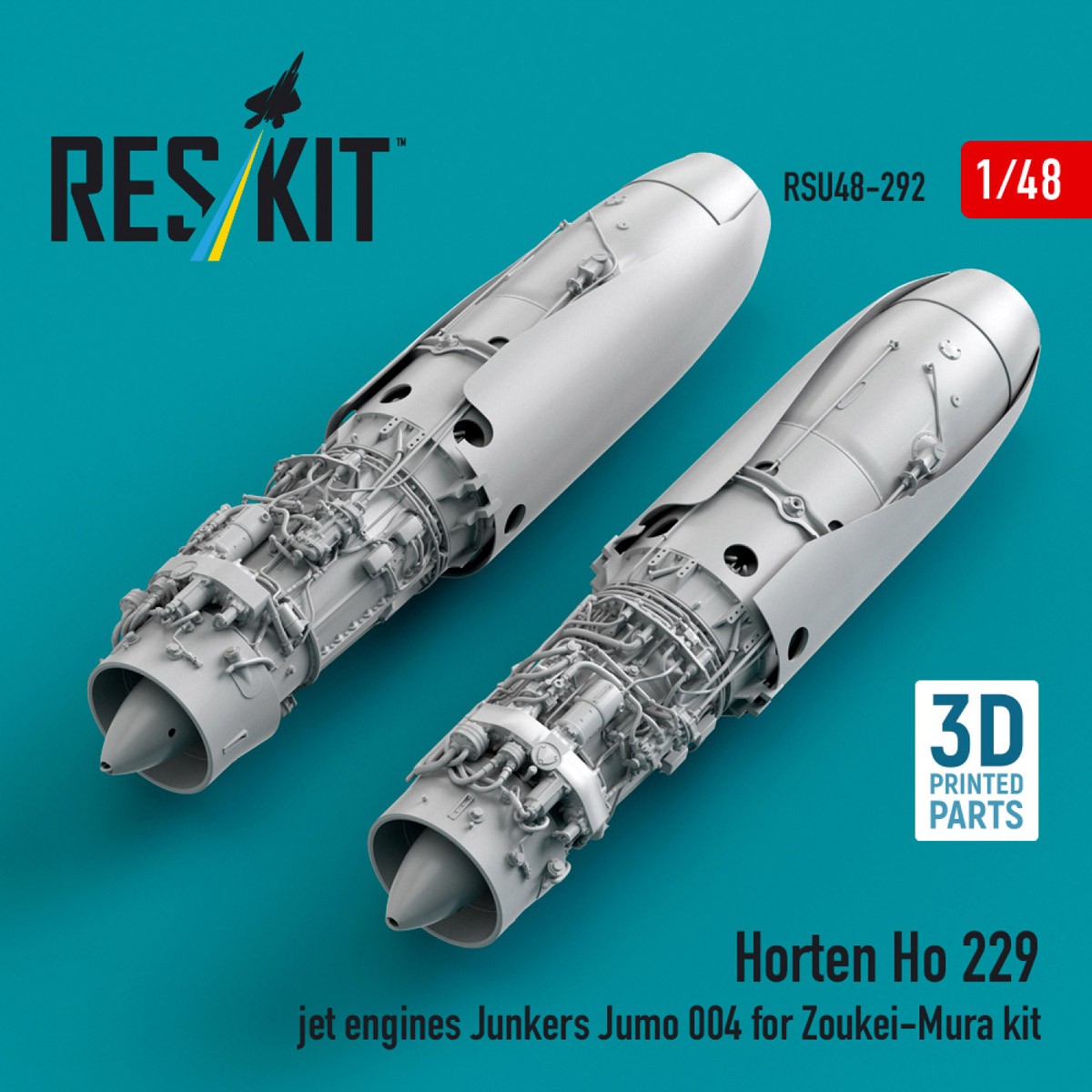 Reskit Horten Ho 229 jet engines Junkers Jumo 004 (for Zoukei-Mura kit) (Plastic model) 图片 2