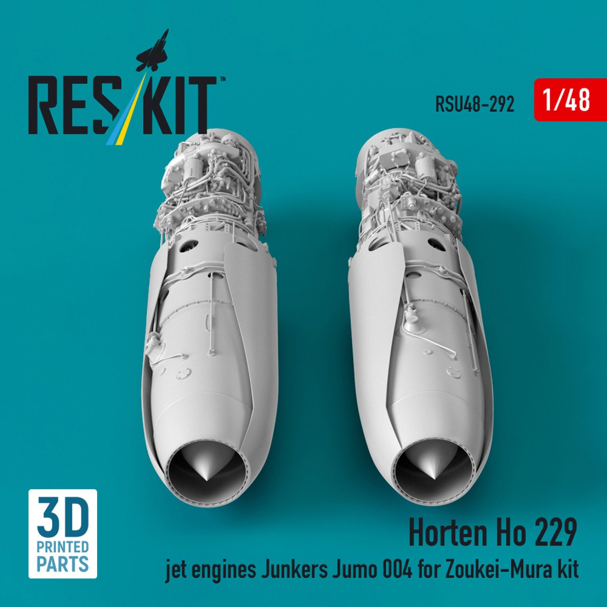 Reskit Horten Ho 229 jet engines Junkers Jumo 004 (for Zoukei-Mura kit) (Plastic model) 图片 4