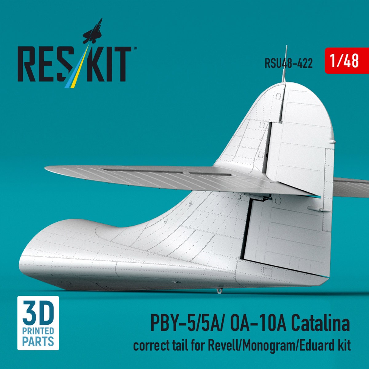 Reskit PBY-5/5A/OA-10A Catalina correct tail (for Revell/Monogram/Eduard kit) (Plastic model) 图片 3