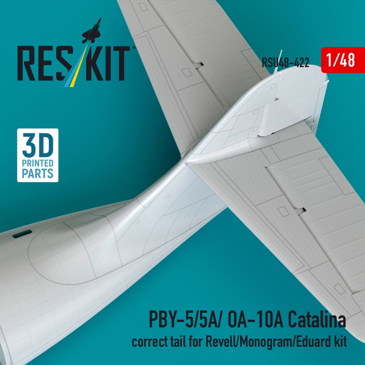 Reskit PBY-5/5A/OA-10A Catalina correct tail (for Revell/Monogram/Eduard kit) (Plastic model) 图片 4