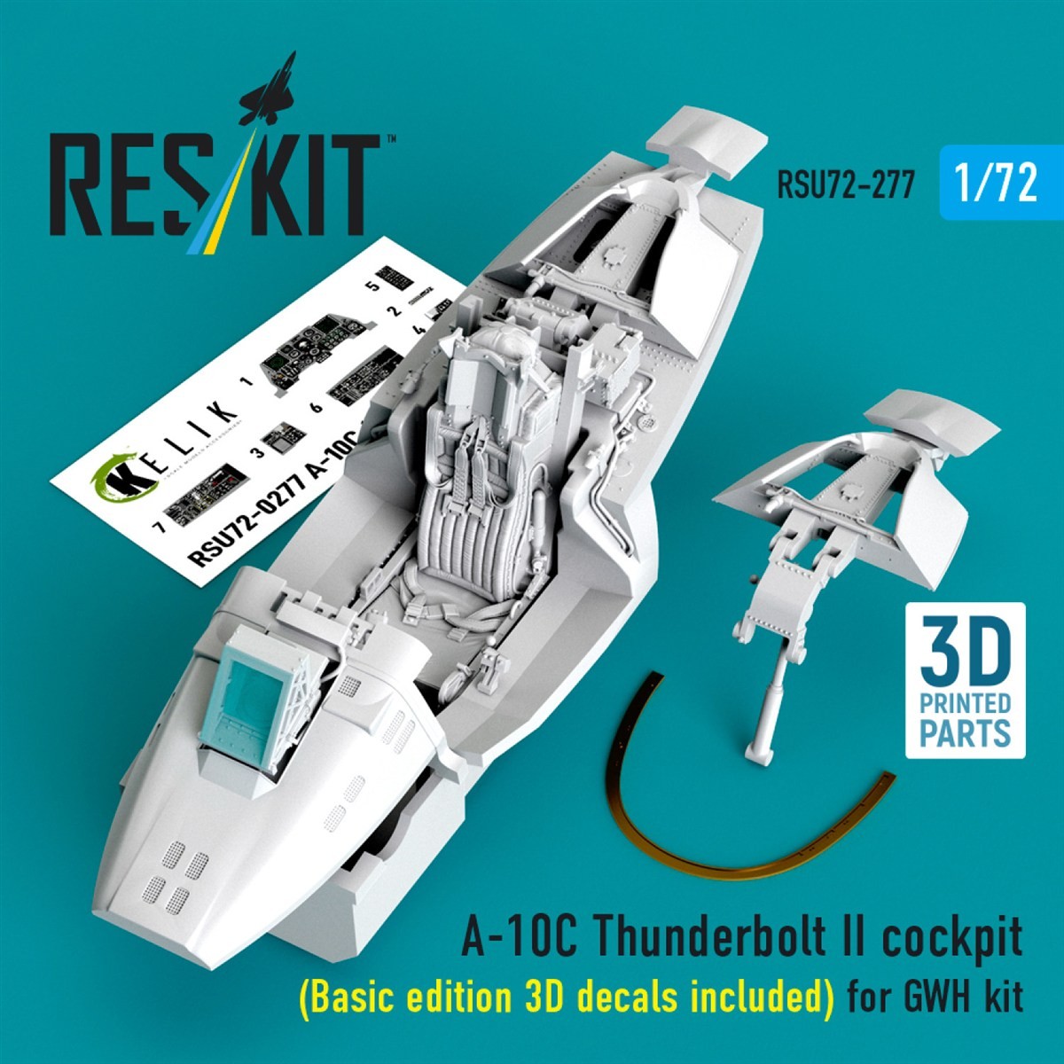 Reskit A-10C Thunderbolt II Cockpit (Basic Edition 3D Decals Included) (for Great Wall Hobby) (Plastic model) image 2