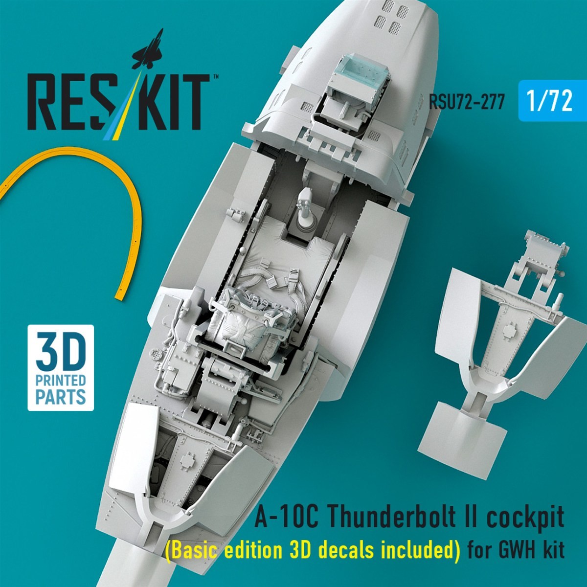 Reskit A-10C Thunderbolt II Cockpit (Basic Edition 3D Decals Included) (for Great Wall Hobby) (Plastic model) image 3