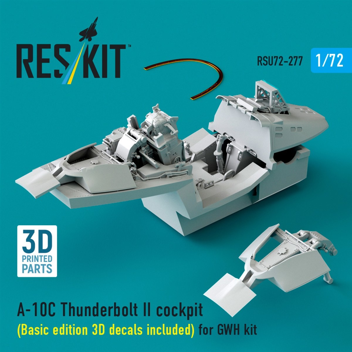 Reskit A-10C Thunderbolt II Cockpit (Basic Edition 3D Decals Included) (for Great Wall Hobby) (Plastic model) image 4