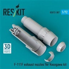 Reskit F-111F Exhaust Nozzles (for Hasegawa) (Plastic model)