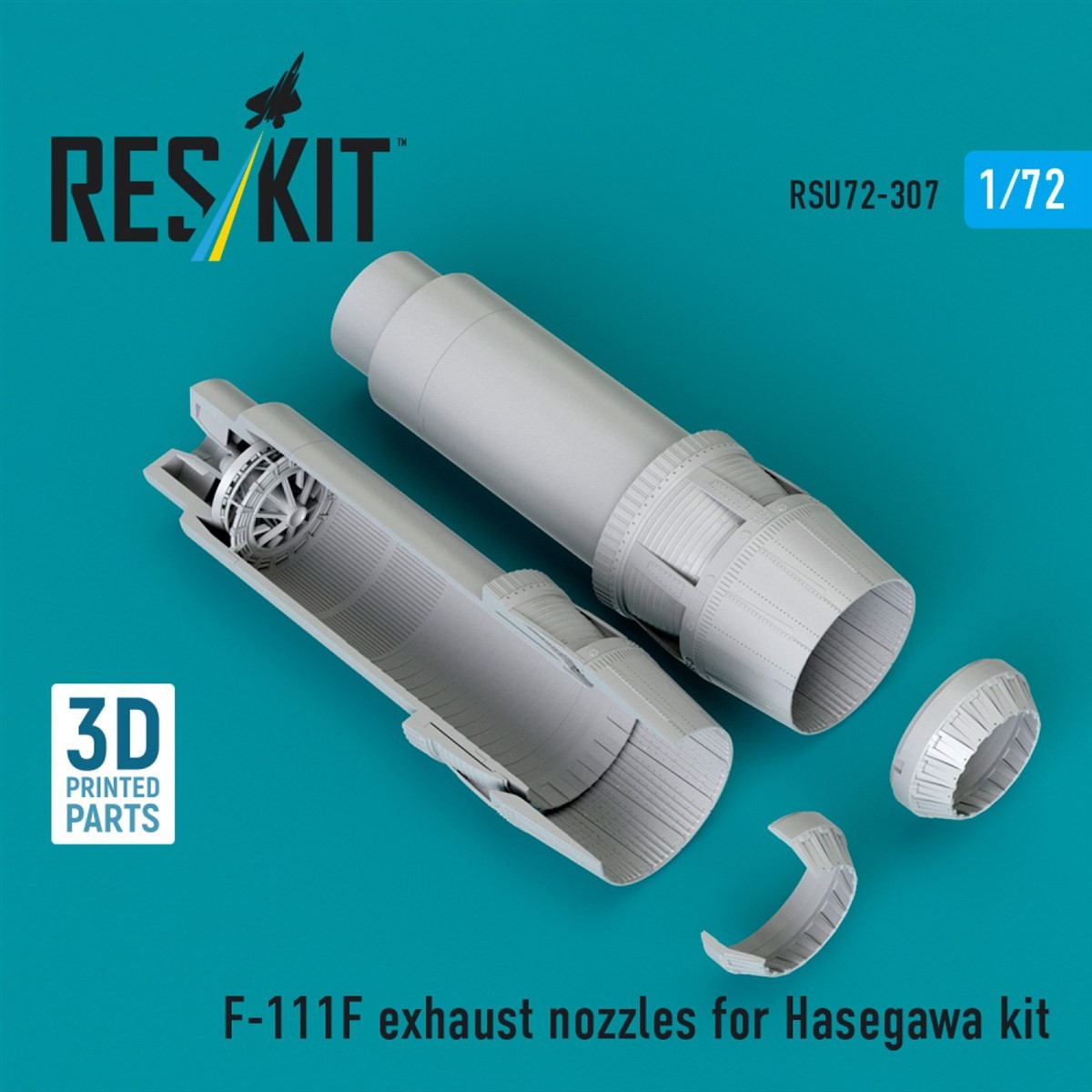 Reskit F-111F Exhaust Nozzles (for Hasegawa) (Plastic model) imagen 2