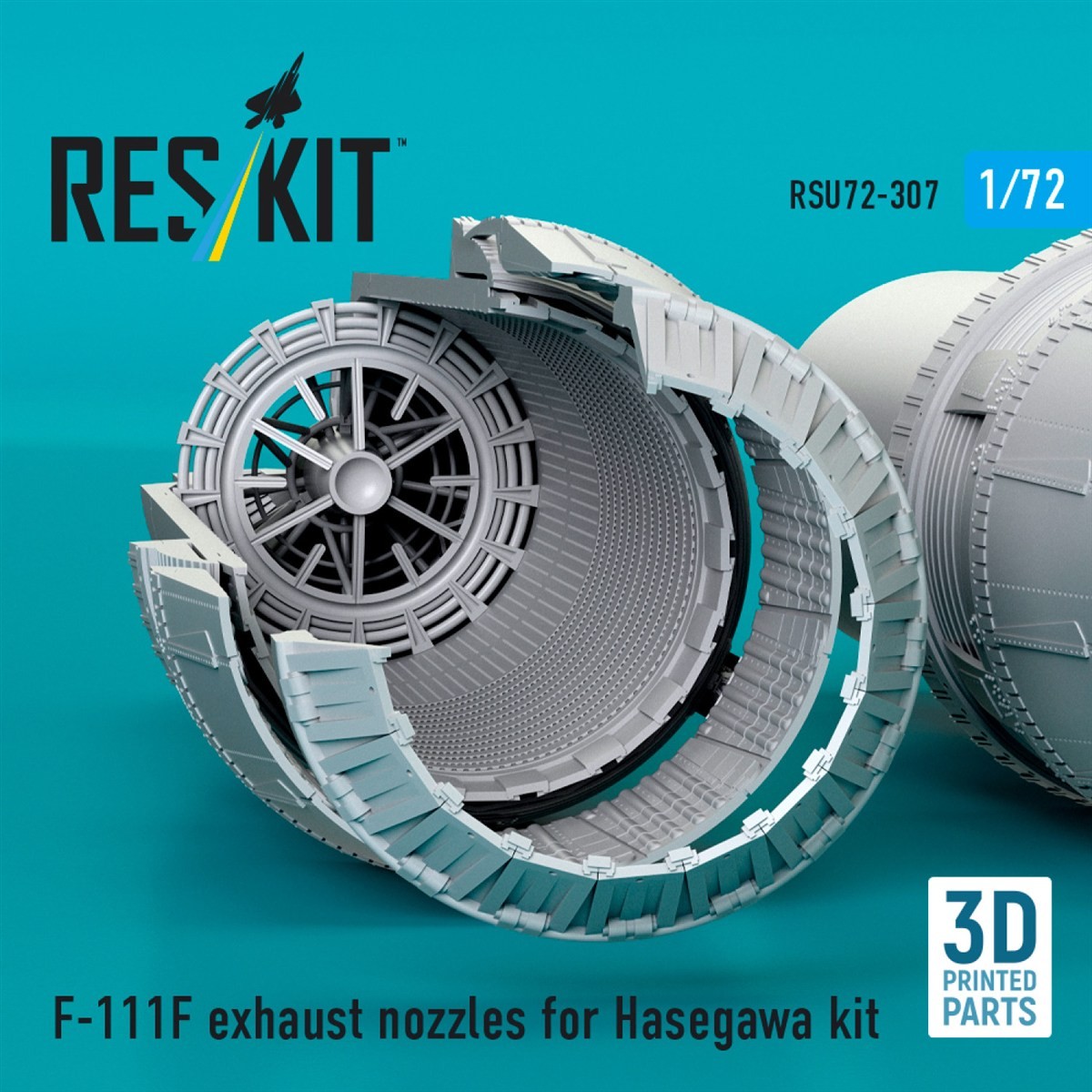 Reskit F-111F Exhaust Nozzles (for Hasegawa) (Plastic model) imagen 4