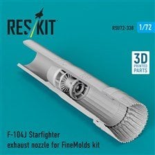 Reskit F-104J Starfighter Exhaust Nozzle (for Fine Molds) (Plastic model)
