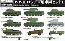 Pit-Road 二战苏联军用车辆套装 1 (塑料模型) 图片 1