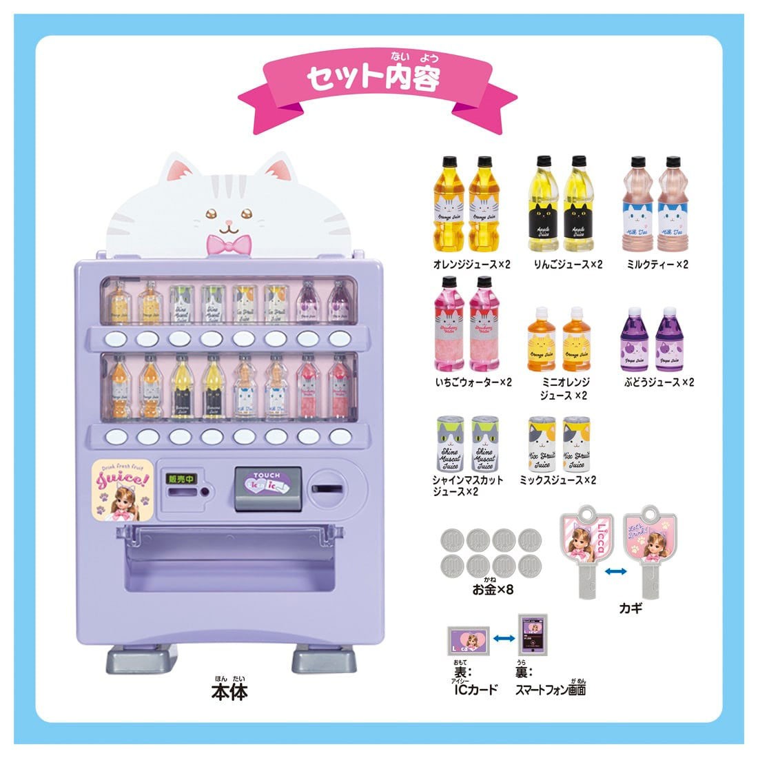 Tomy (TakaraTomy) Licca Cat Vending Machine (Licca-chan) 图片 4