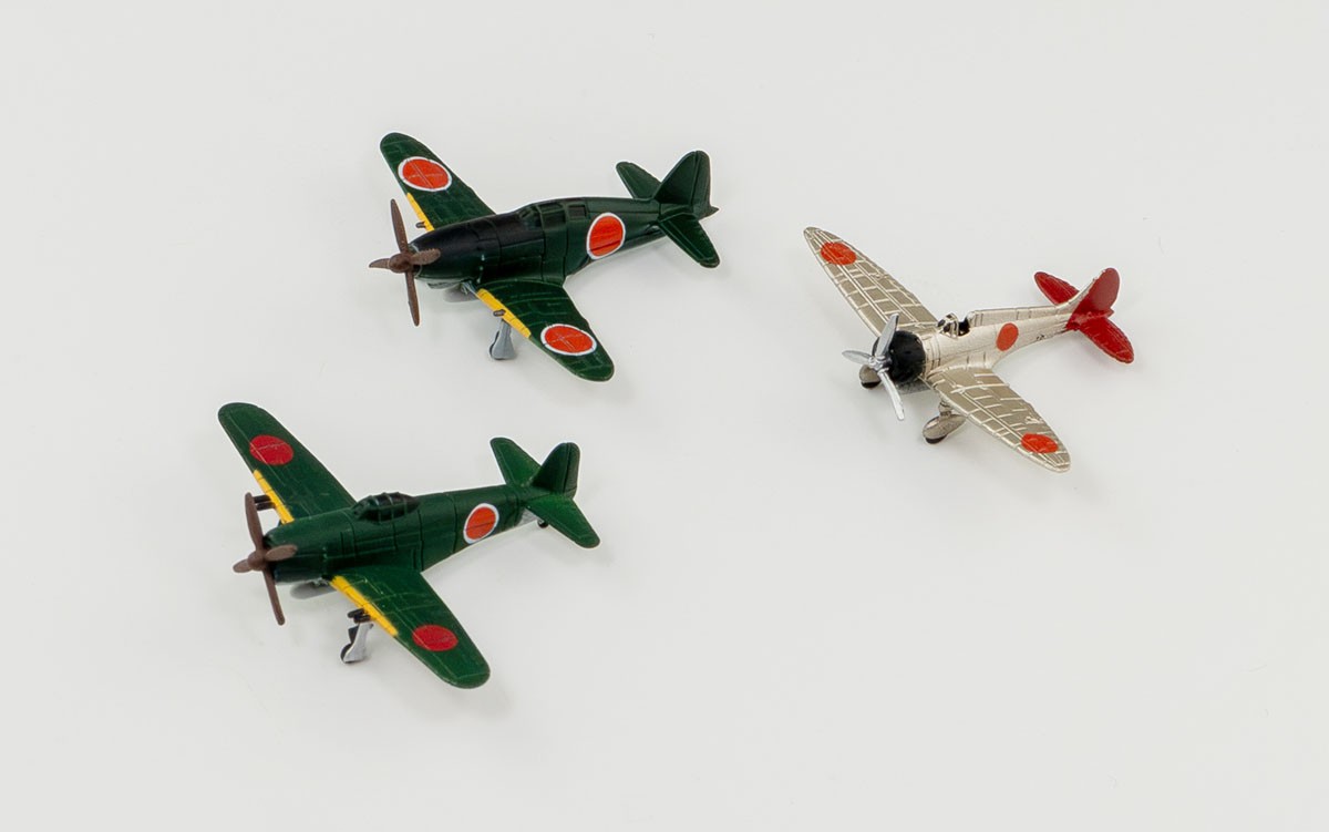 Pit-Road IJN Aircraft Set 3 `Shidenkai/Raiden Type 21/Type 96 Carrier Fighter A5M4 Claude` (3 each aircraft) (Plastic model) 圖片 3